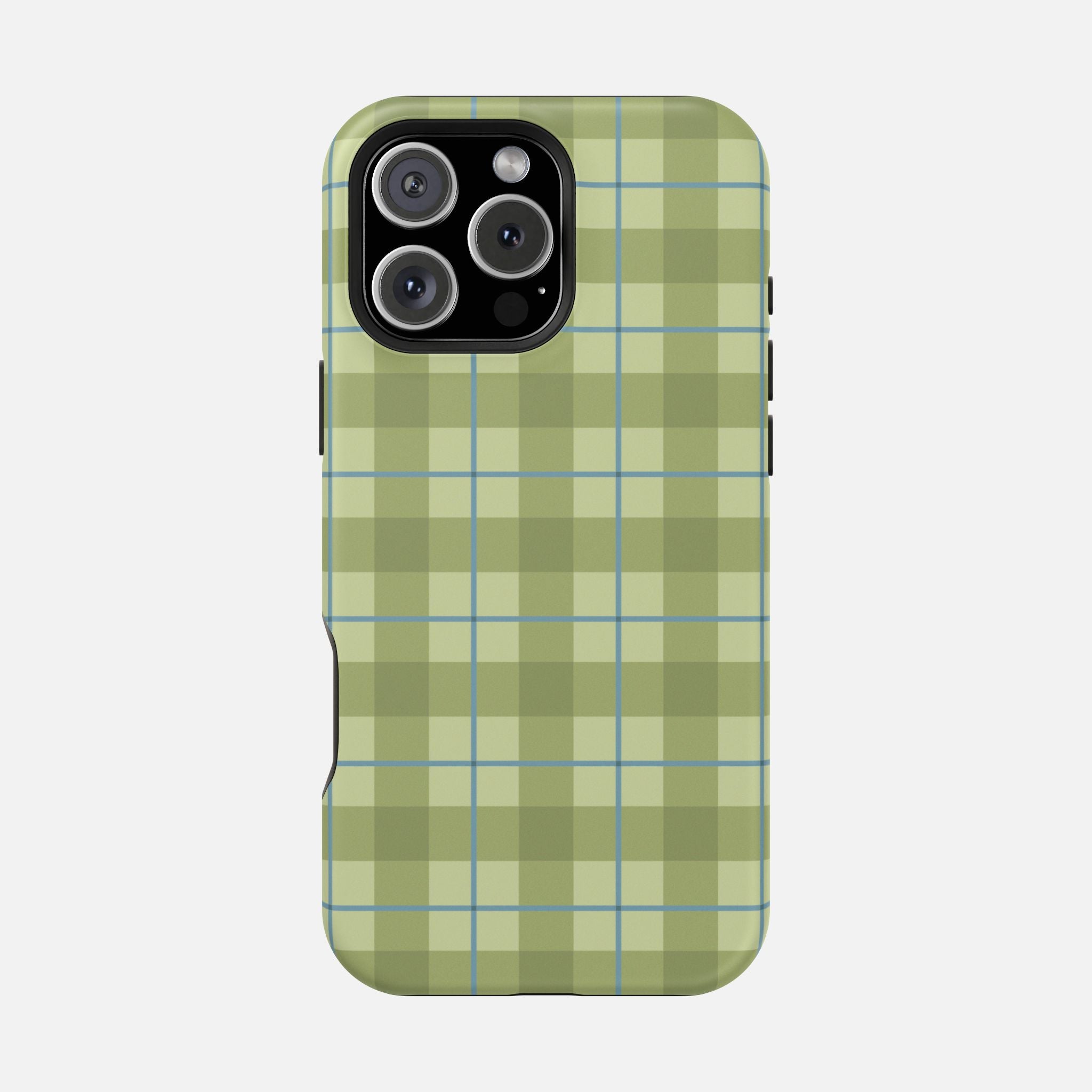 GREEN GINGHAM MagSafe Phone Case