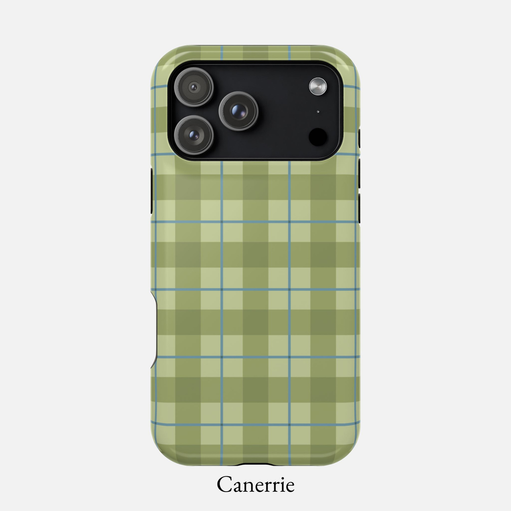 GREEN GINGHAM MagSafe Phone Case