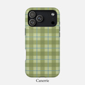 GREEN GINGHAM MagSafe Phone Case