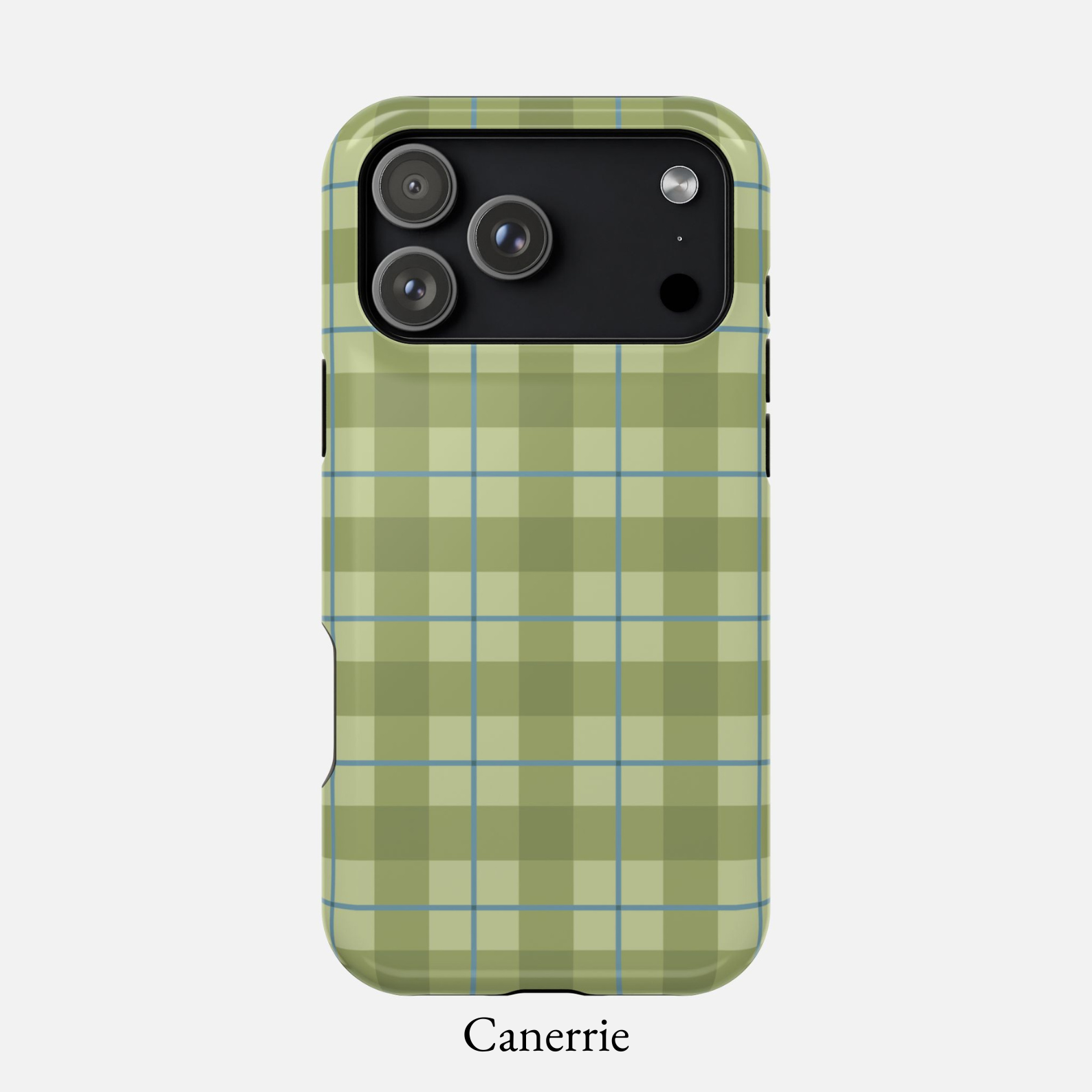 GREEN GINGHAM MagSafe Phone Case