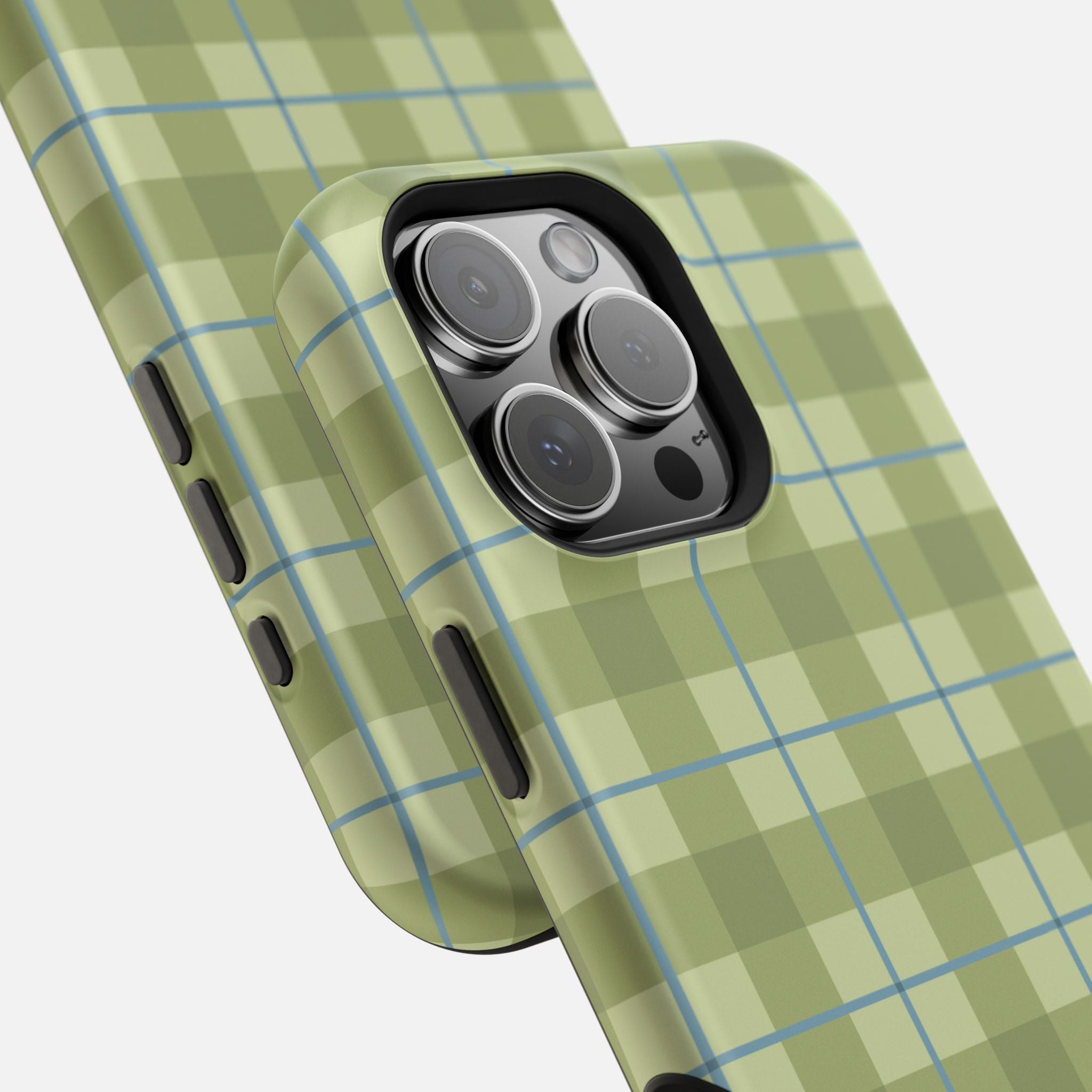 GREEN GINGHAM MagSafe Phone Case